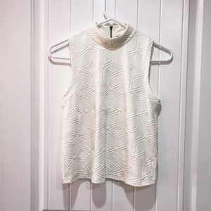 Anthropologie 9-H15 STCL Textured Mock Neck Tank